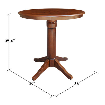 36" Round Top Pedestal Table - 28.9"H