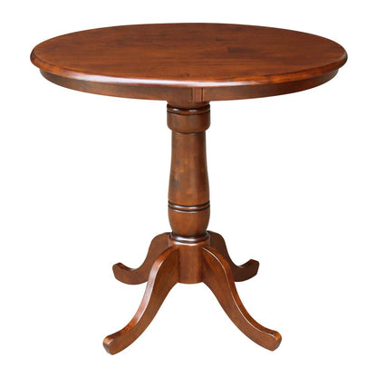 36" Round Top Pedestal Table - 34.9"H