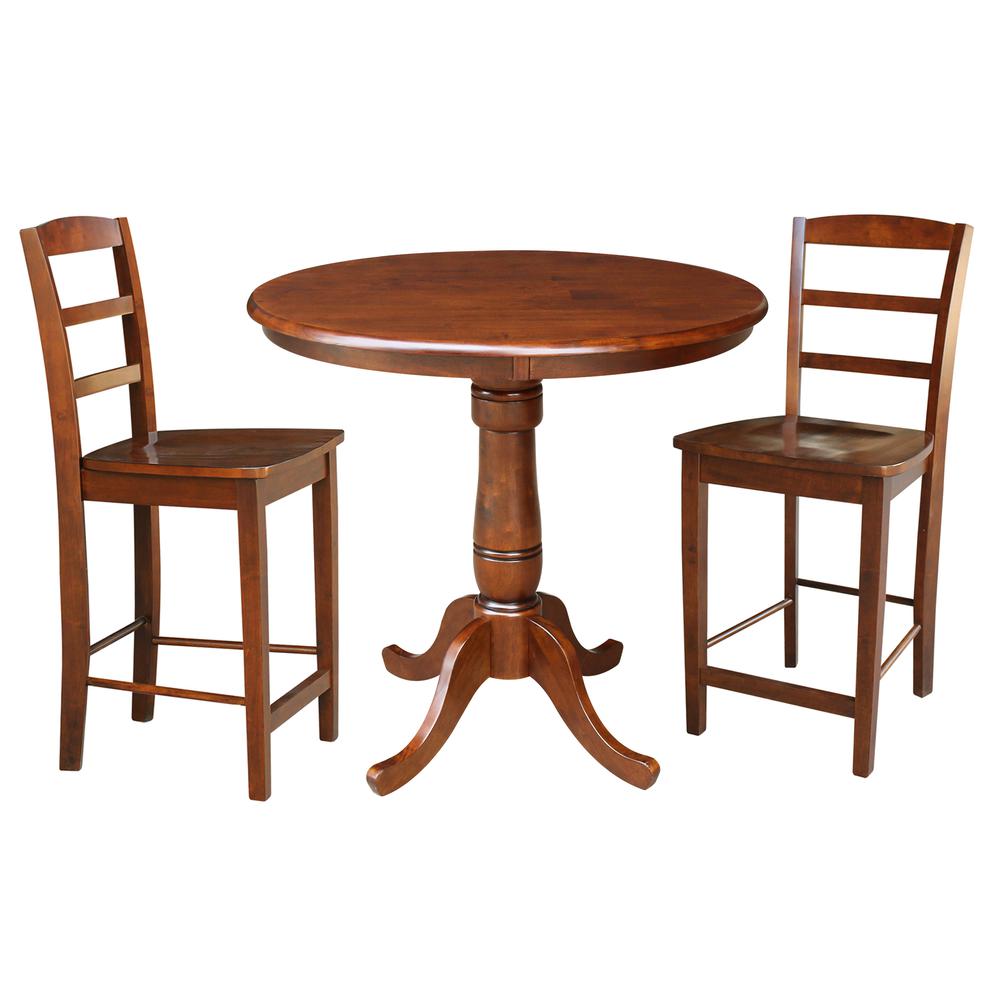 36" Round Top Pedestal Table - 34.9"H