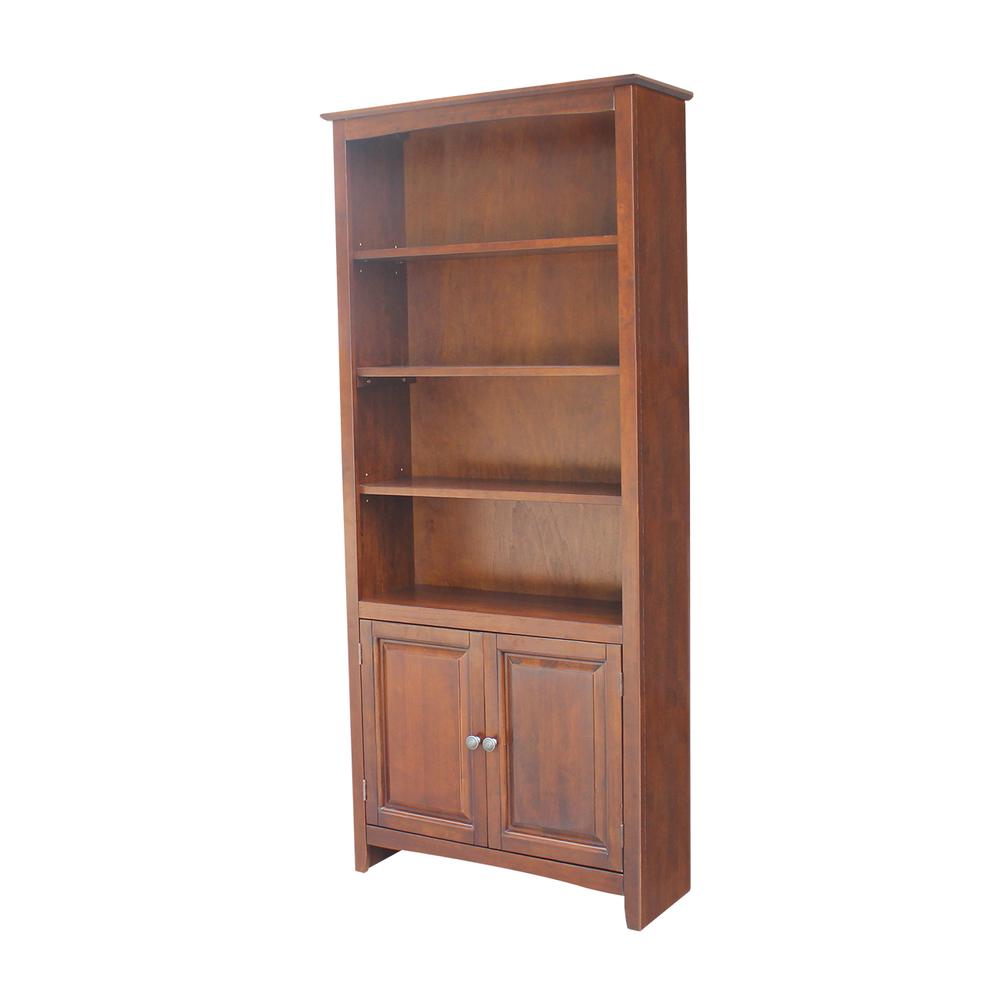 Shaker Bookcase - 72"H , Espresso