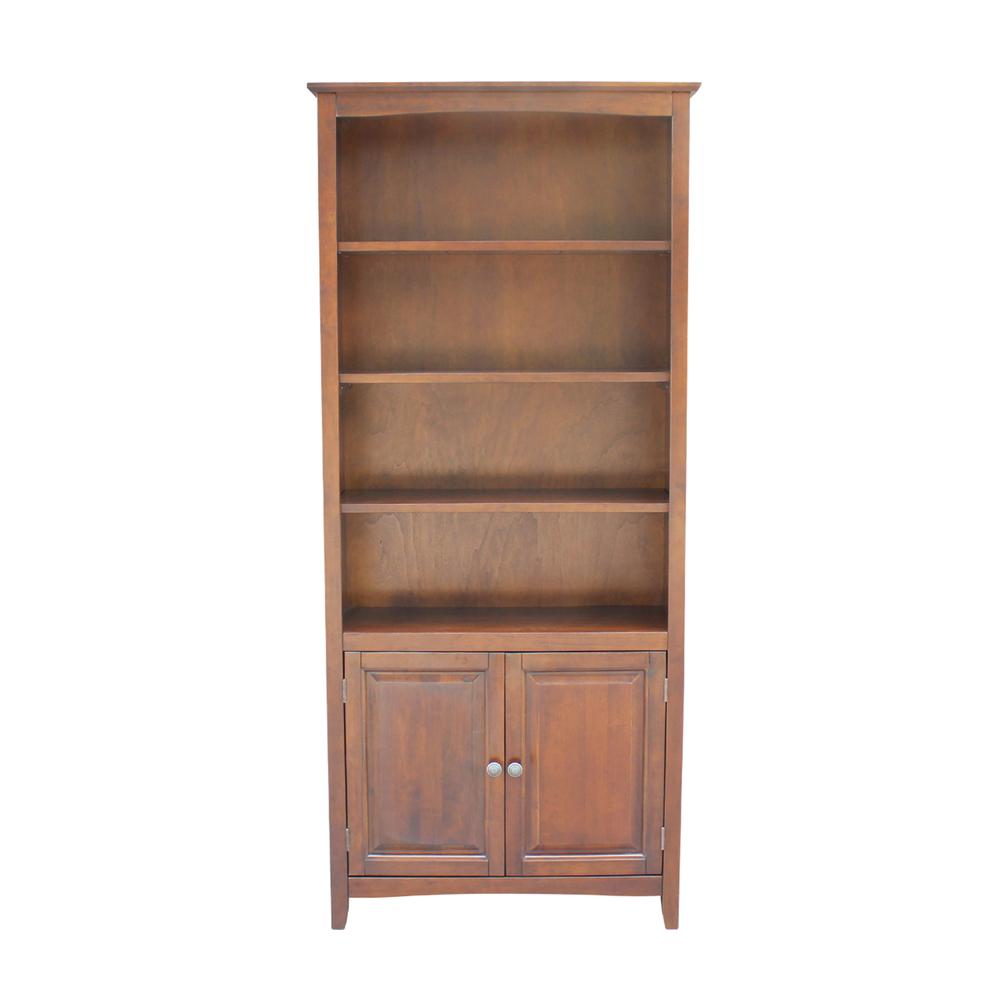 Shaker Bookcase - 72"H , Espresso