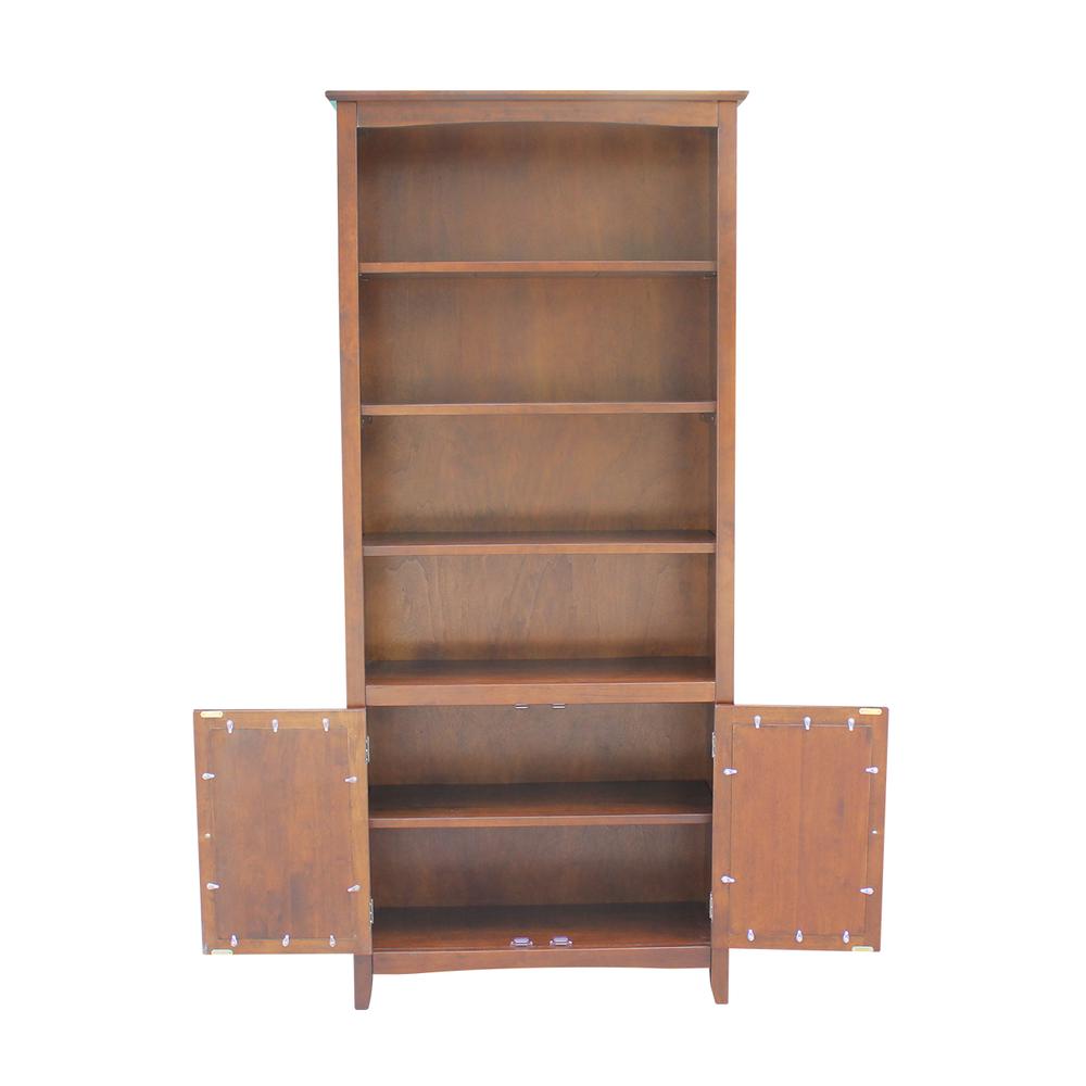 Shaker Bookcase - 72"H , Espresso