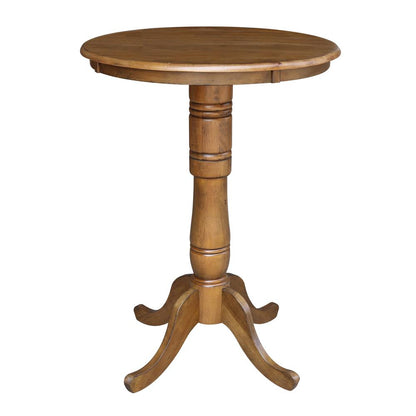 30" Round Top Pedestal Table - 34.9"H