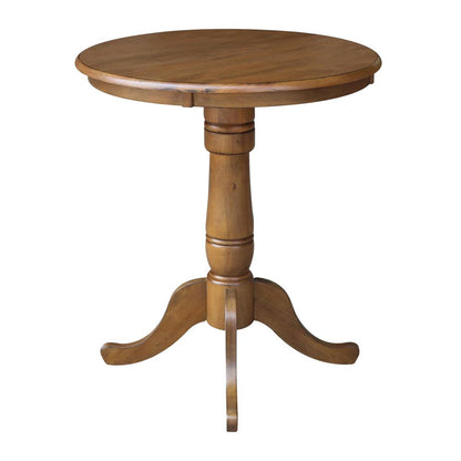 30" Round Top Pedestal Table - 34.9"H