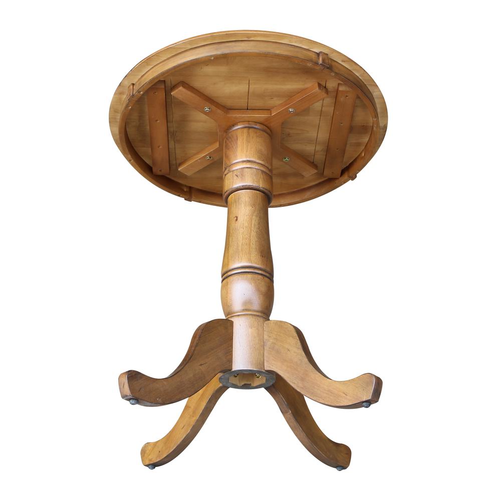 30" Round Top Pedestal Table - 34.9"H