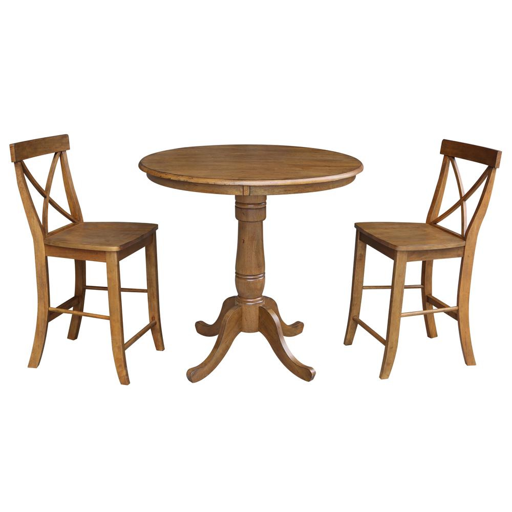 36" Round Top Pedestal Table - 34.9"H