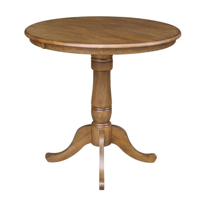 36" Round Top Pedestal Table - 34.9"H