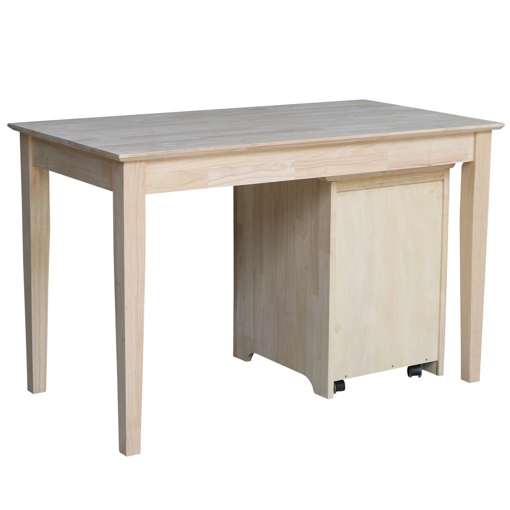Two drawer File Cabinet with OF-41 desk, Unfinished