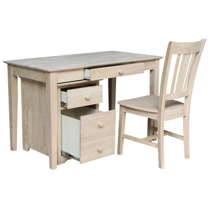 Two drawer File Cabinet with OF-41 desk, Unfinished