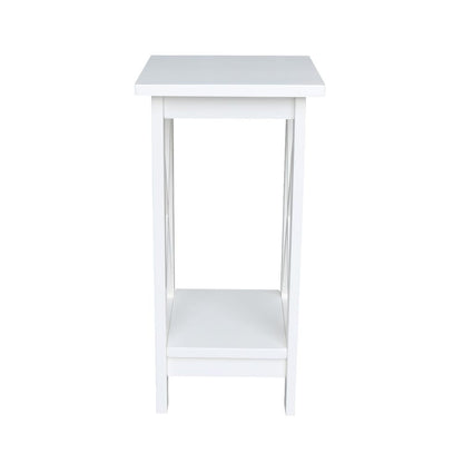 24" X-Sided Plant Stand , Snow White