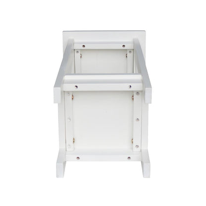 24" X-Sided Plant Stand , Snow White