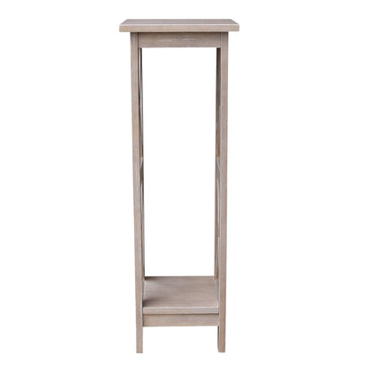 36" X-Sided Plant Stand , Washed Gray Taupe