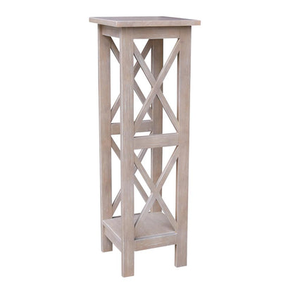 36" X-Sided Plant Stand , Washed Gray Taupe