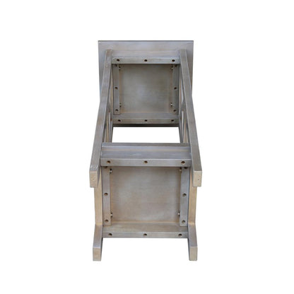 30" X-Sided Plant Stand , Washed Gray Taupe