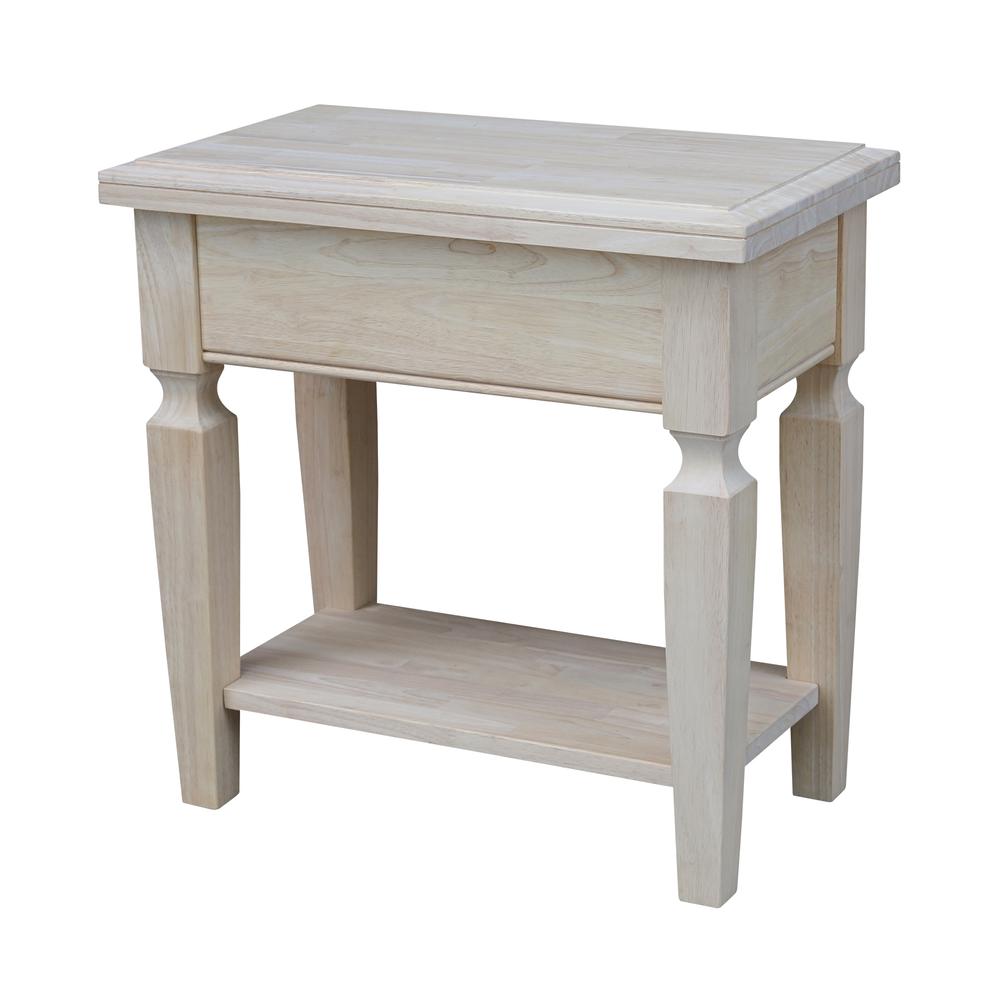 Vista Side Table, Unfinished, Unfinished