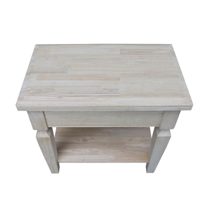Vista Side Table, Unfinished, Unfinished