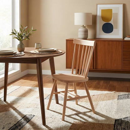 Copenhagen Solid Hardwood Dining Chair, Wooden Kitchen Chair