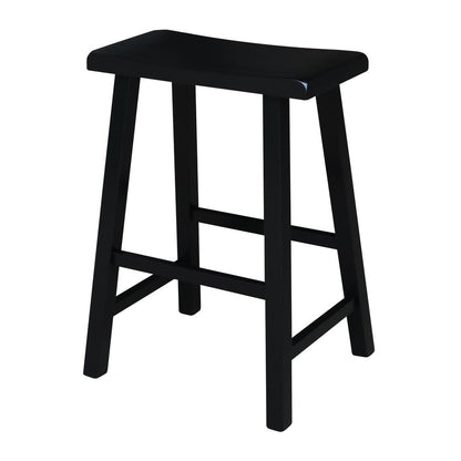 Saddle Seat Stool - 24", Black