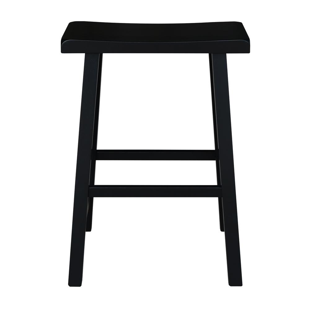 Saddle Seat Stool - 24", Black