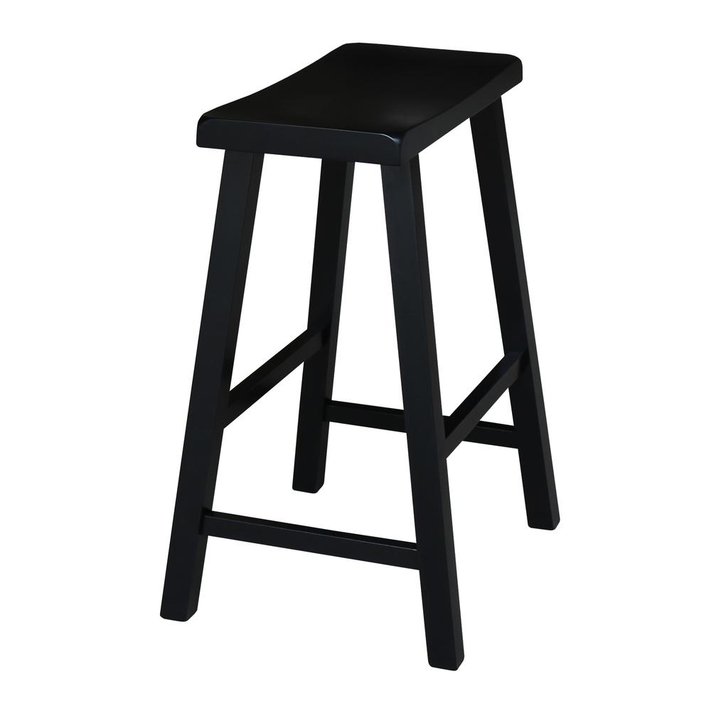Saddle Seat Stool - 24", Black