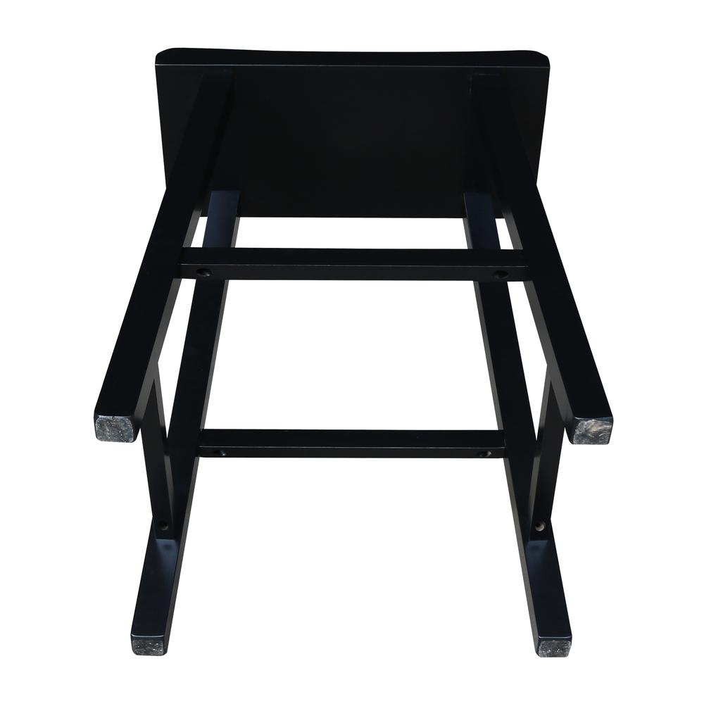 Saddle Seat Stool - 24", Black