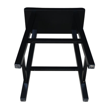 Saddle Seat Stool - 24", Black