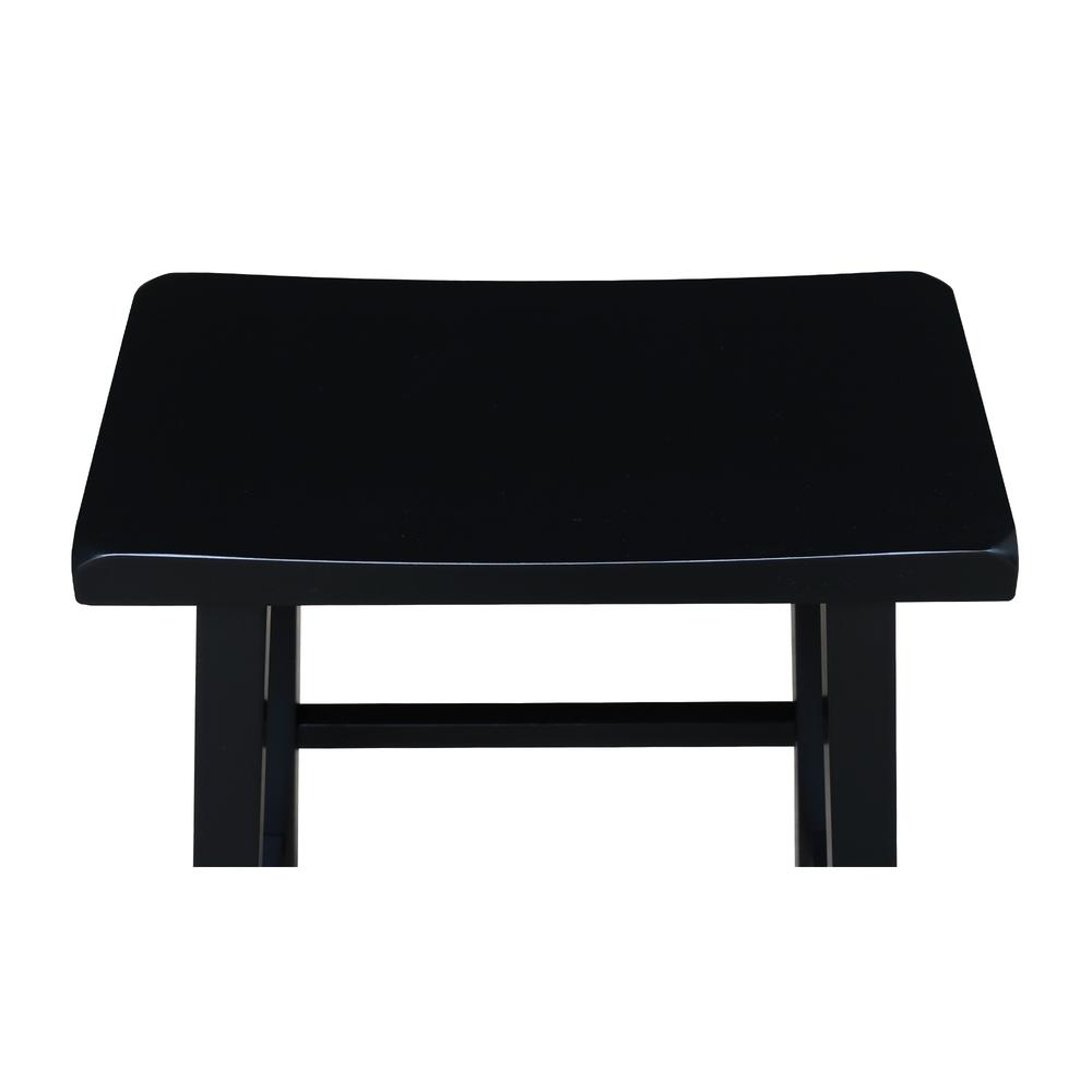 Saddle Seat Stool - 24", Black
