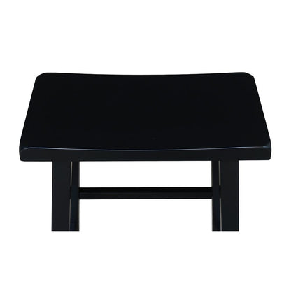 Saddle Seat Stool - 24", Black
