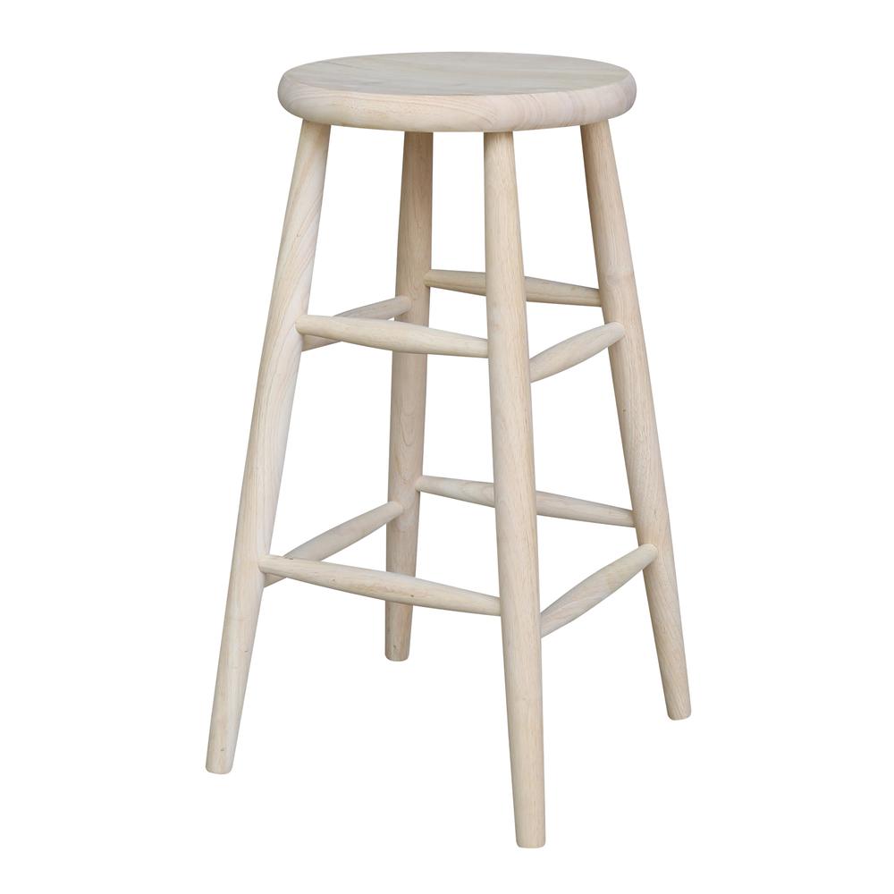 Scooped Seat Stool - 30" Seat Height