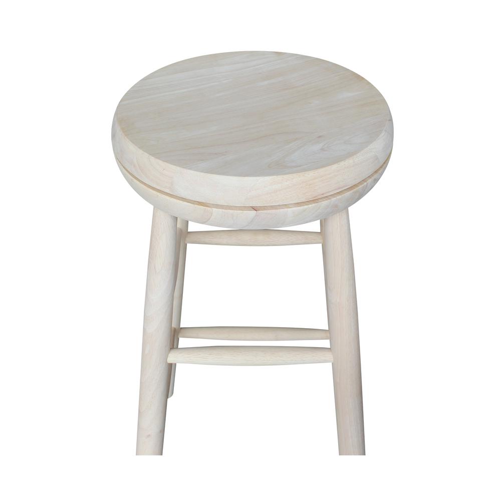 Scooped Seat Stool - 30" Seat Height