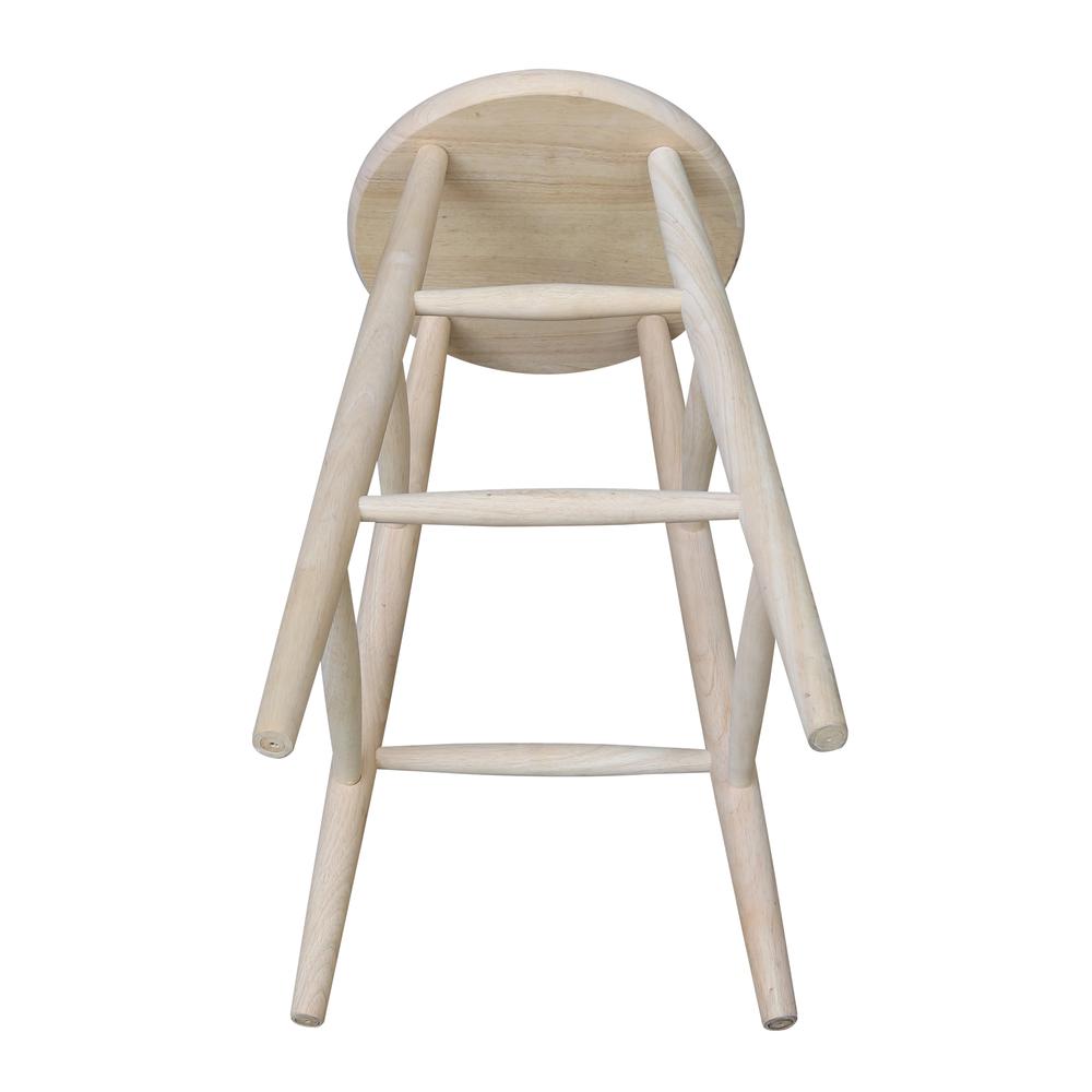 Scooped Seat Stool - 30" Seat Height