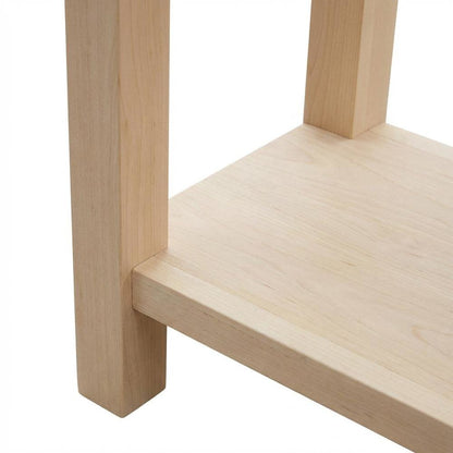 Unfinished Hardwood TV Stand with Spacious Surface for Modern Living