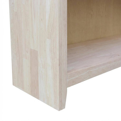 Modern Wooden Bookcase with Open Shelves and Sturdy Construction