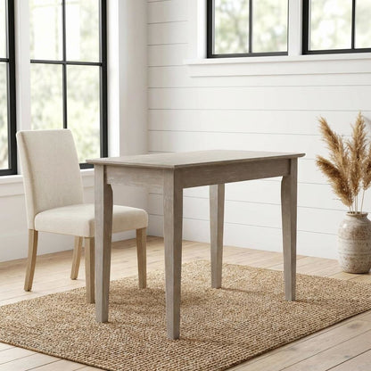 Gray Washed Writing Table With Smooth Surface And Modern Design