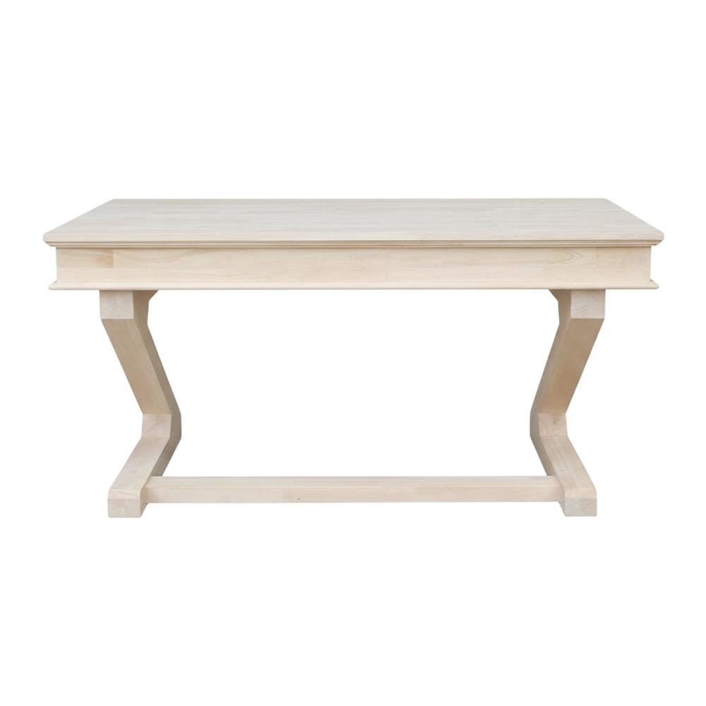Modern Beige Executive Desk With Zosiac Base For Office Use