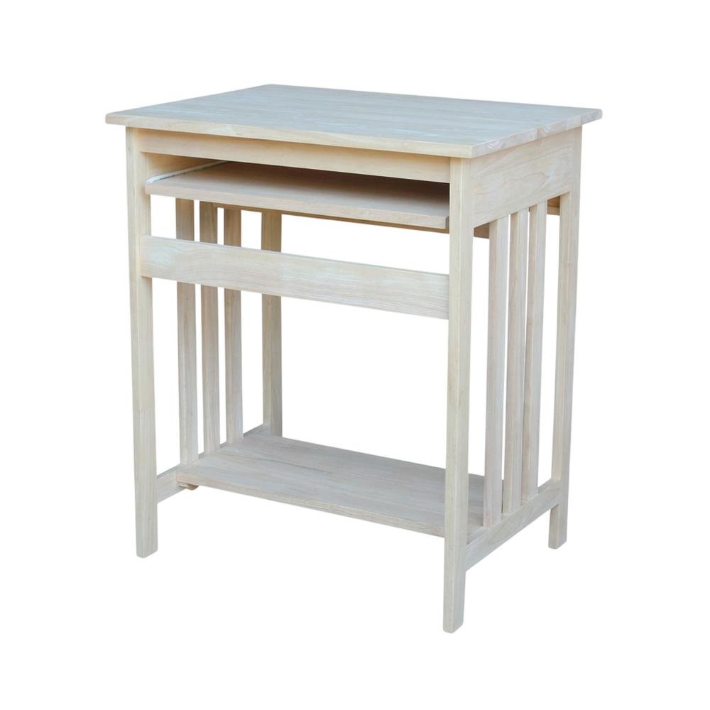 Unfinished Computer Stand With Sleek Design And Sturdy Construction