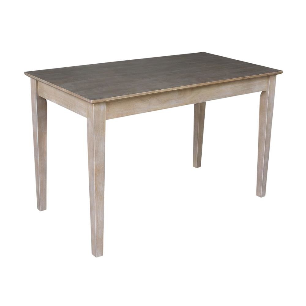 Gray Writing Desk With Drawer For Office Spaces, Modern Design
