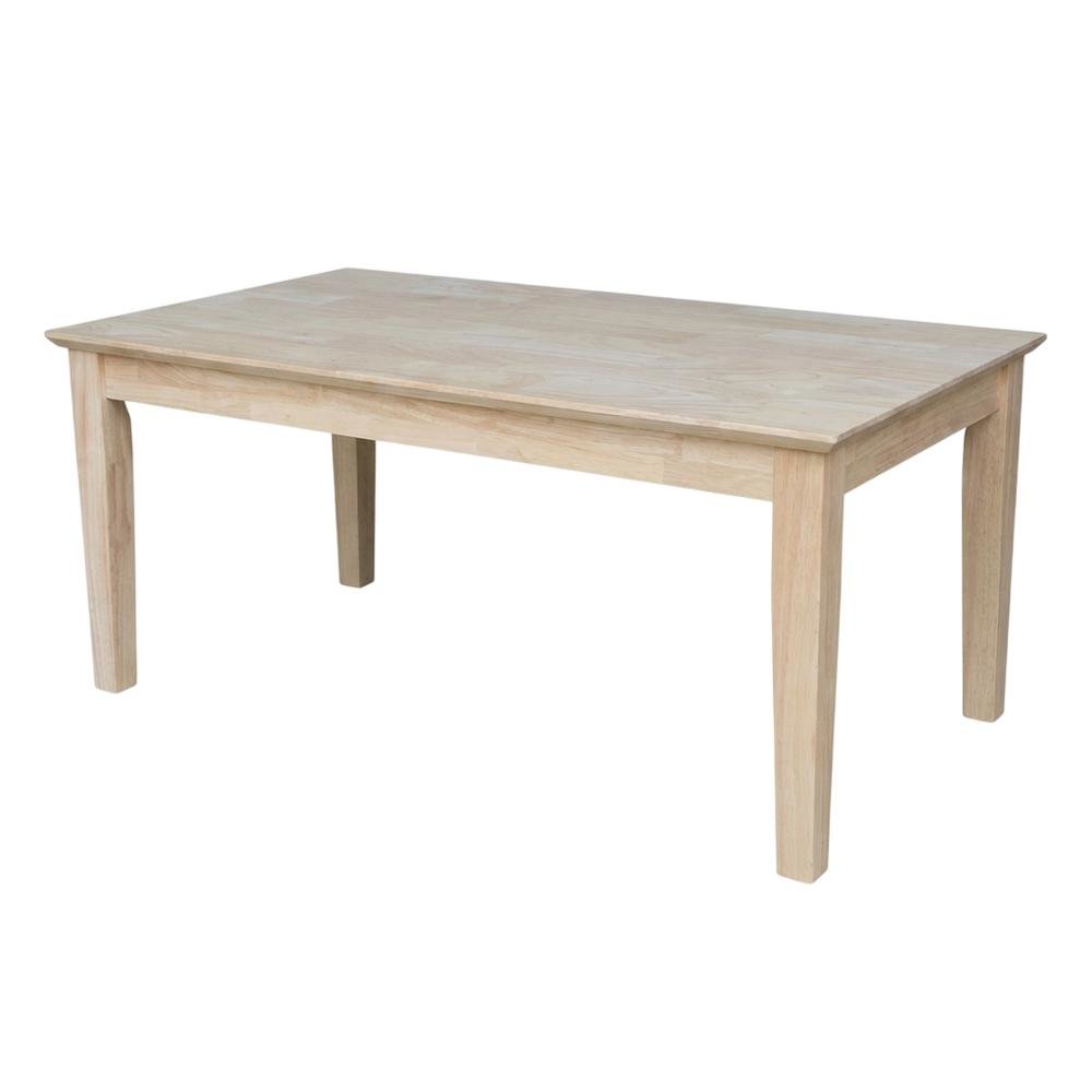 Shaker-Style Coffee Table With Durable Wood Construction and Versatile Design