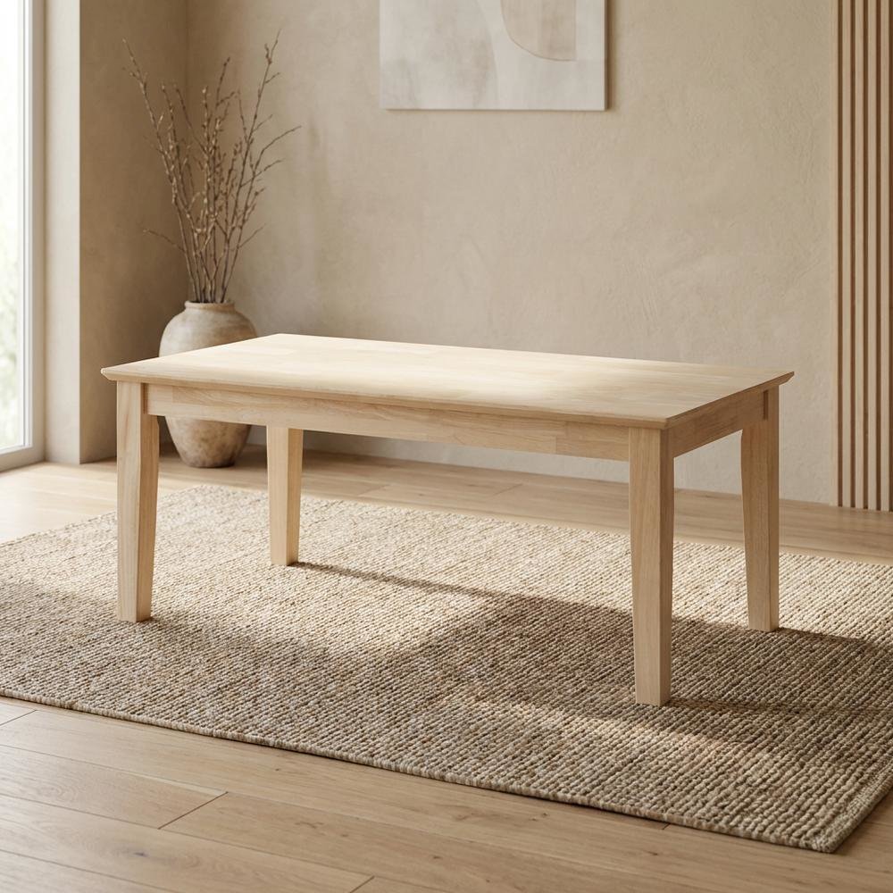 Shaker-Style Coffee Table With Durable Wood Construction and Versatile Design