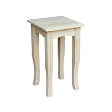 Unfinished 21-Inch High Tea Table with Classic Style and Versatile Design