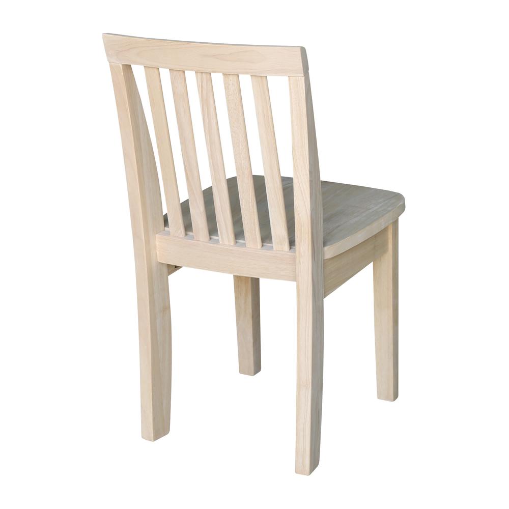 Set of Two Mission Juvenile Chairs , Unfinished