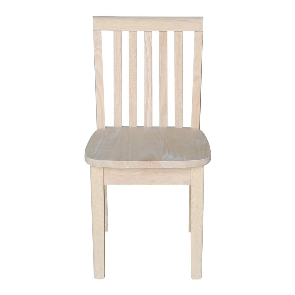 Set of Two Mission Juvenile Chairs , Unfinished