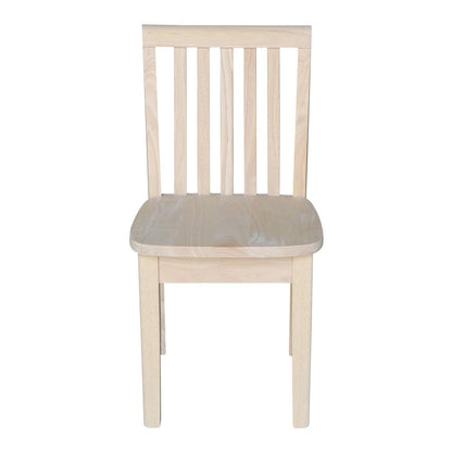Set of Two Mission Juvenile Chairs , Unfinished