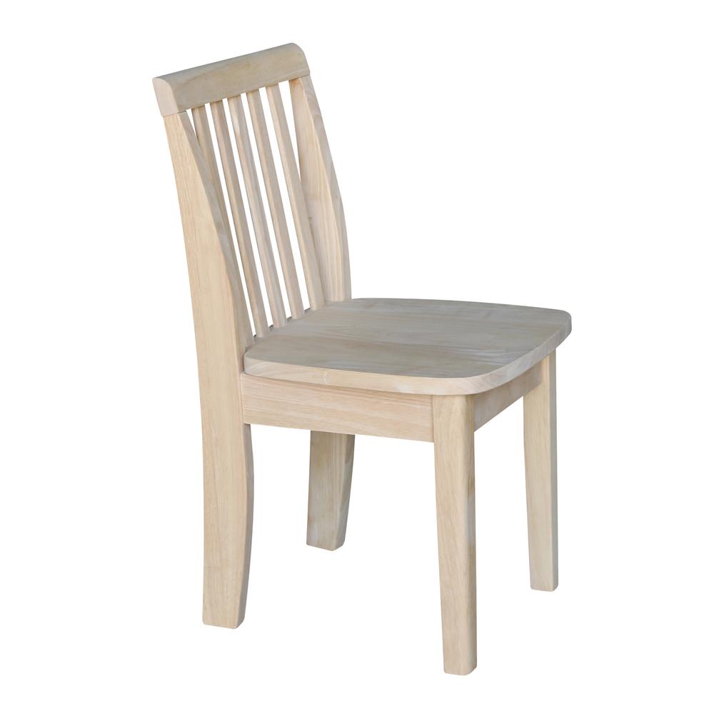 Set of Two Mission Juvenile Chairs , Unfinished