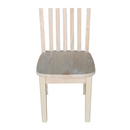 Set of Two Mission Juvenile Chairs , Unfinished