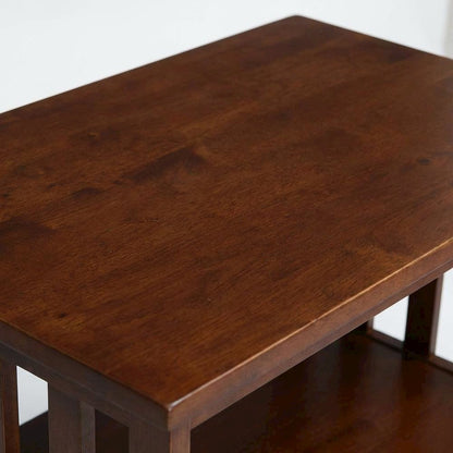 Espresso TV Stand with Hardwood Construction and Modern Design