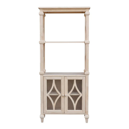Wooden Bookcase in Brown with Durable Parawood Shelves for Stylish Storage