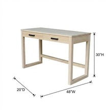 Wooden Office Desk With Two Drawers In Brown For Workspace Organization