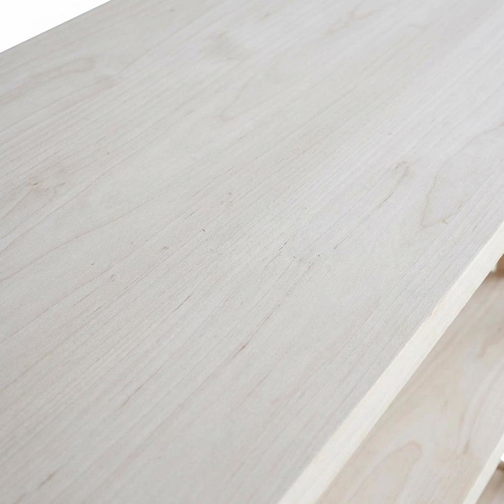 Unfinished Mission TV Stand in Natural Finish for Modern Living Room