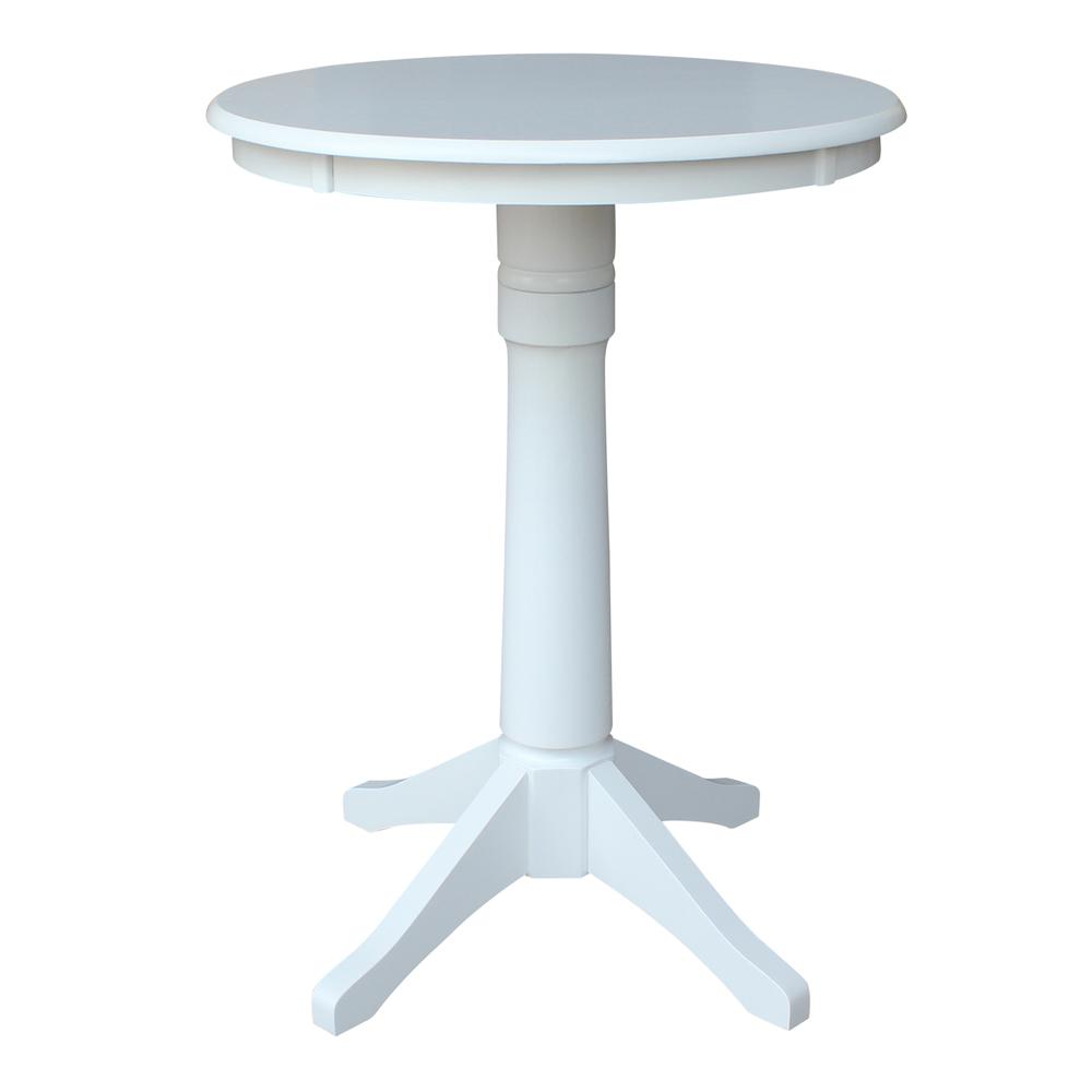 30" Round Top Pedestal Table - 34.9"H